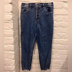 Abercrombie & Fitch the mom high rise curve love jeans